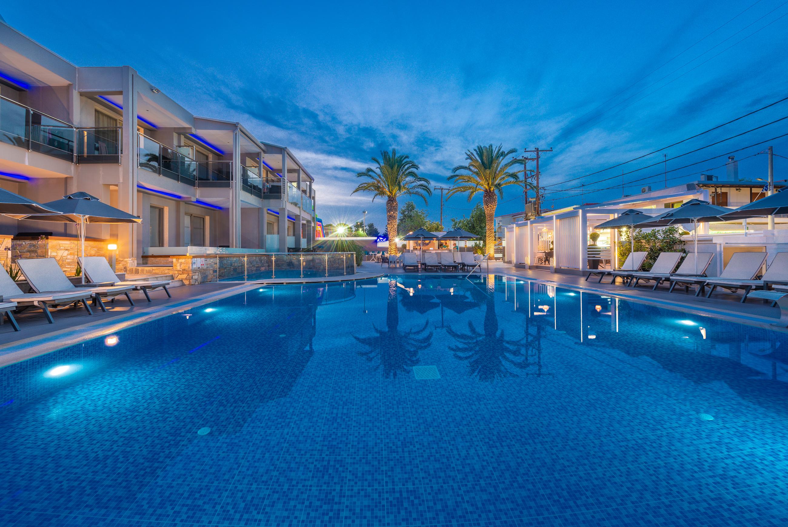 Dionysos Hotel & Suites Hanioti Exteriör bild